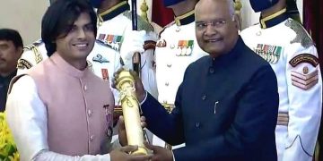 Neeraj Chopra get Award From President
