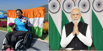 Prime Minister Narendra Modi has congratulated Prachi Yadav for winning the medal.